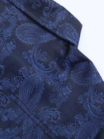 YOUTHUP Comfort fit Button Up Shirt 'Stick' in Blue