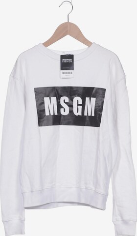 MSGM Sweatshirt & Zip-Up Hoodie in M in White: front