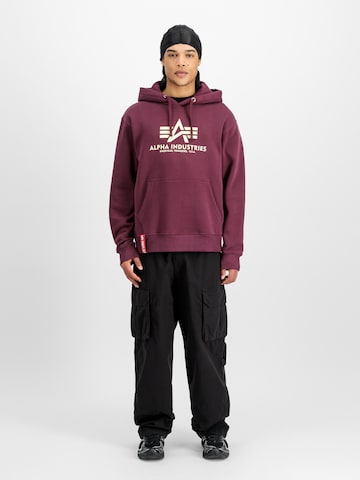 ALPHA INDUSTRIES - Pullover 'Basic' em vermelho: frente