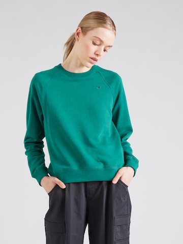 Champion Authentic Athletic Apparel - Sweatshirt 'Legacy' em verde: frente