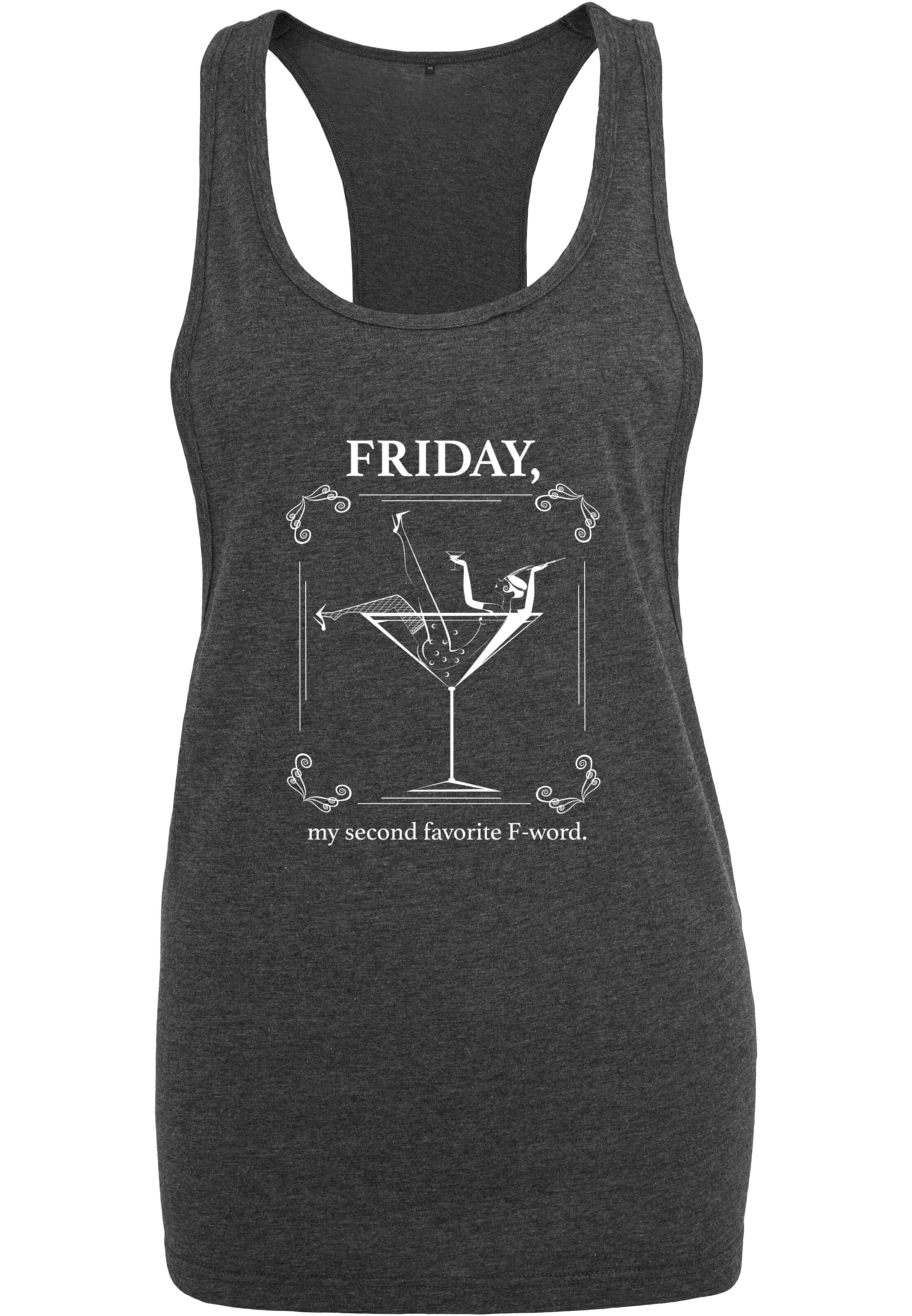 Merchcode Top in Grau: Vorderseite