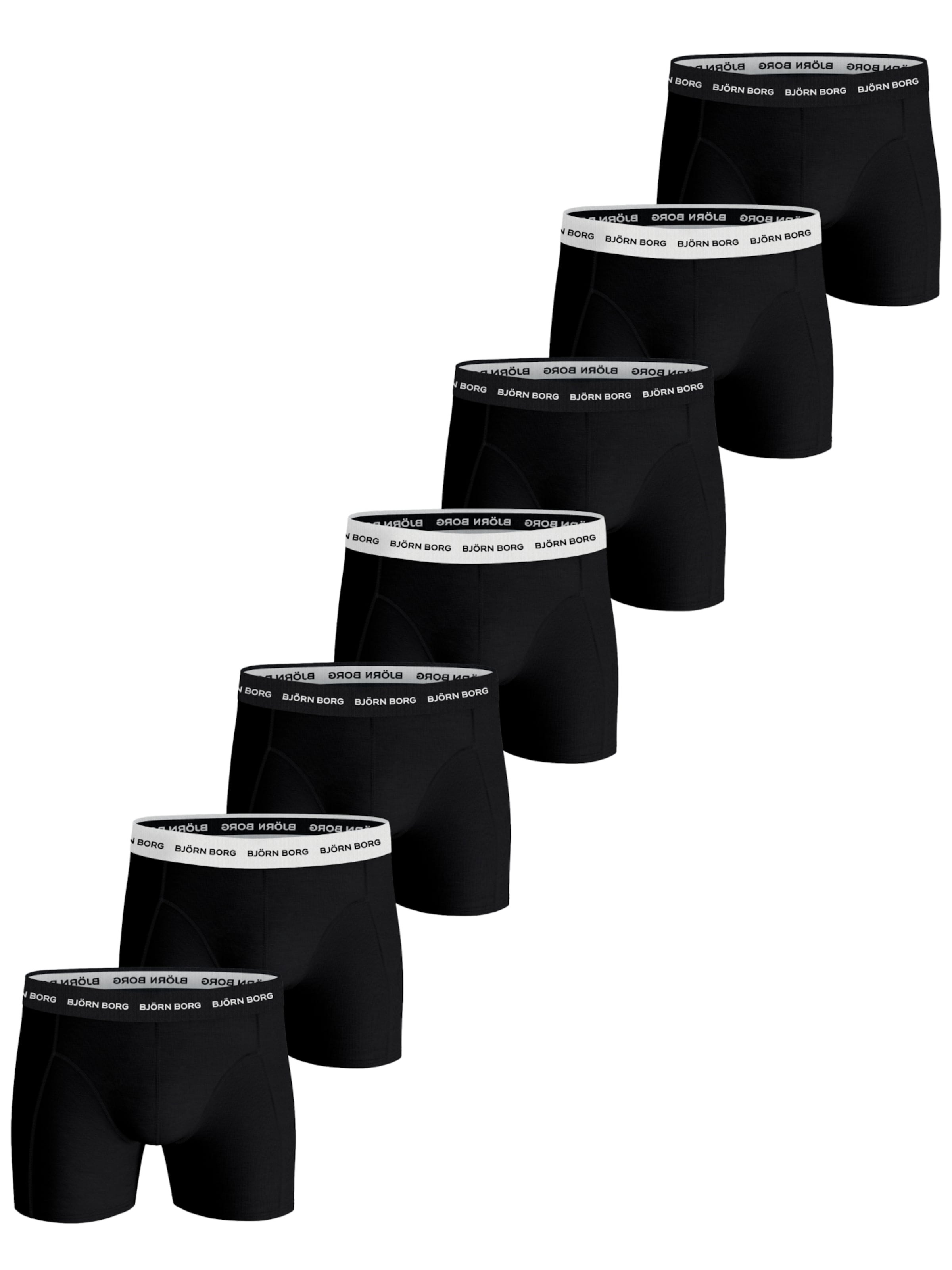 BJÖRN BORG Boksershorts i sort-meleret, Produktvisning