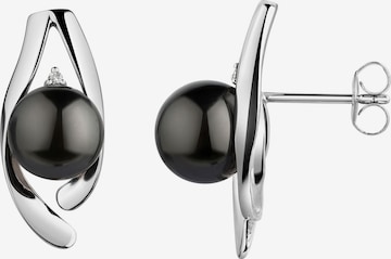 Boucles d'oreilles Diamonds by Ellen K. en argent : devant