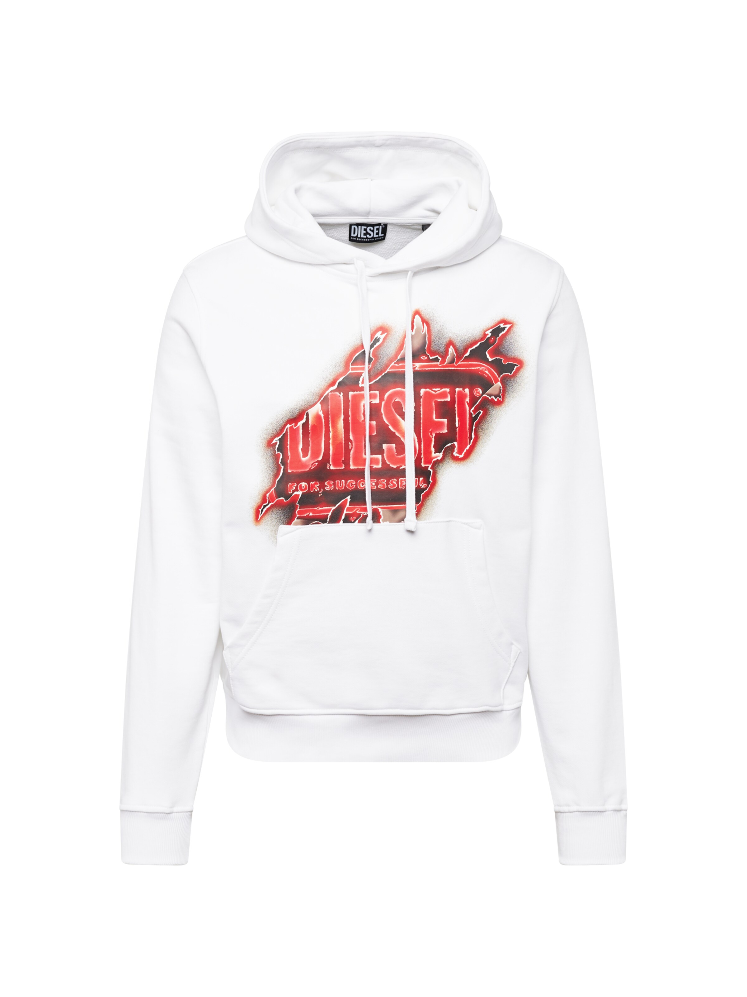DIESEL Sweatshirt 'GINN' in Red / Black / White, Item view