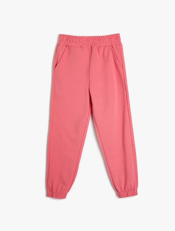 Koton Tapered Broek in Roze: voorkant