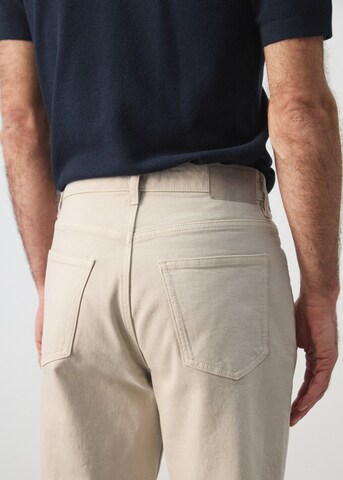 MANGO MAN Tapered Jeans 'Benc' in Beige