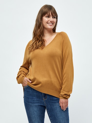 Pullover 'Tana' di Peppercorn in marrone: frontale