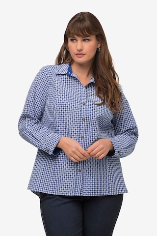 Ulla Popken - Blusa em azul: frente