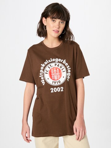 FC St. Pauli Shirt in Brown: front