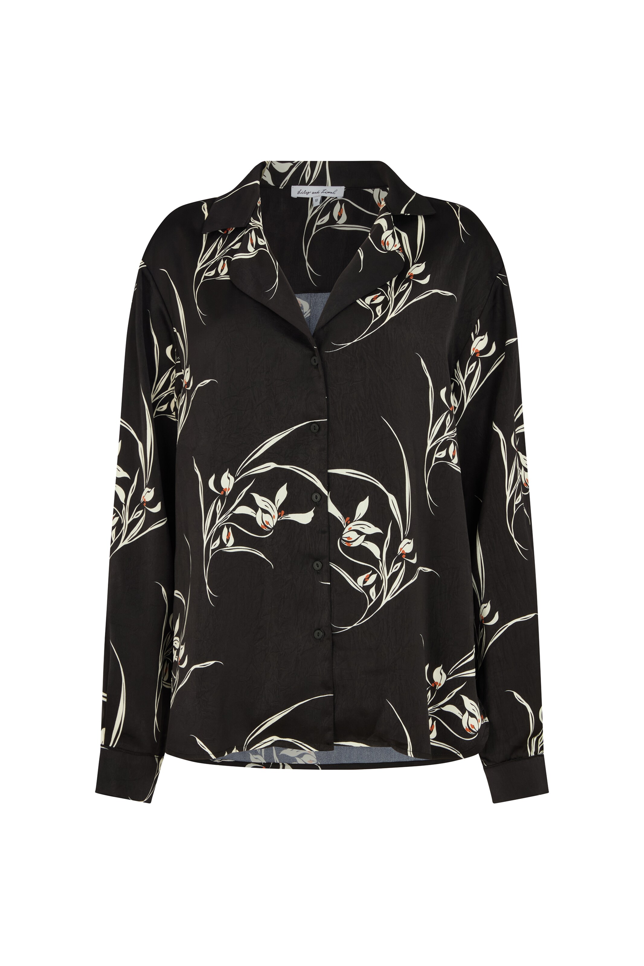 lily and lionel Blouse in Black: front