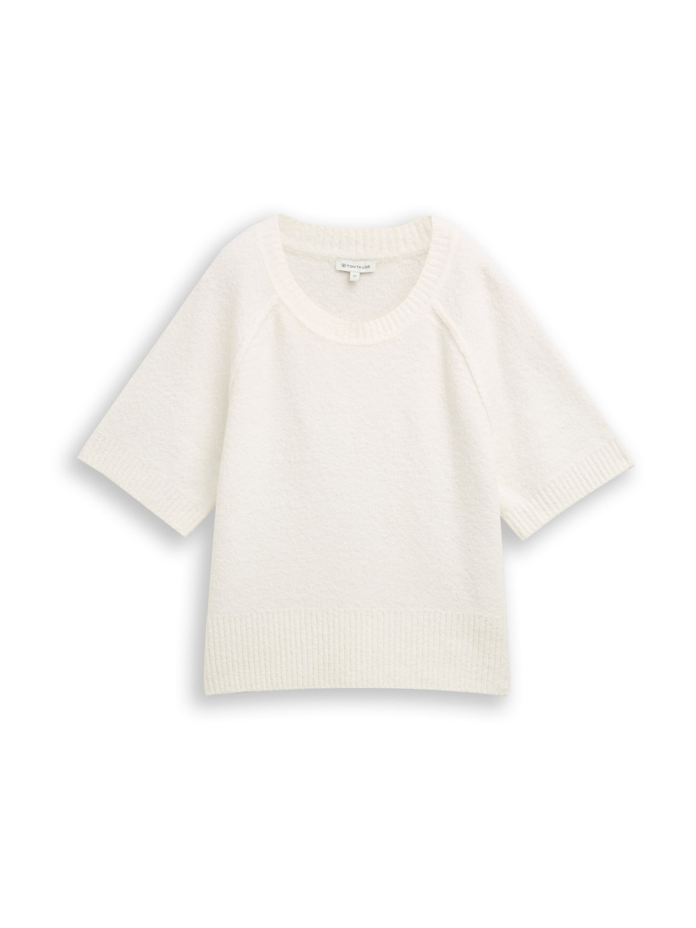 TOM TAILOR Svetr – bílá: přední strana