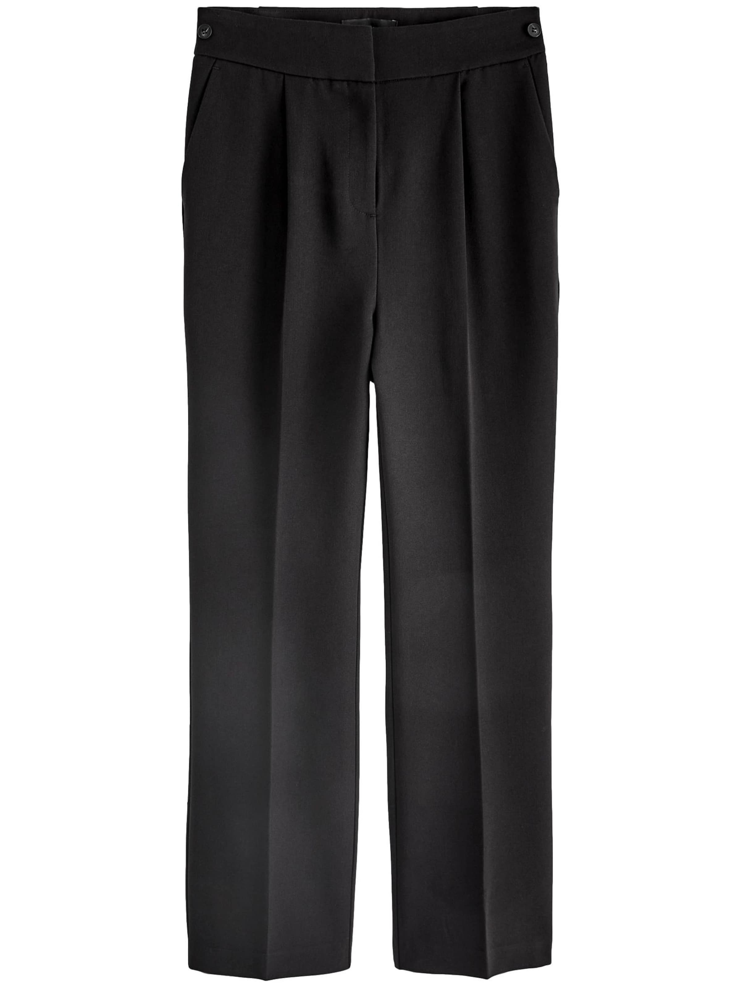 Regular Pantaloni cutați de la Next pe negru: față