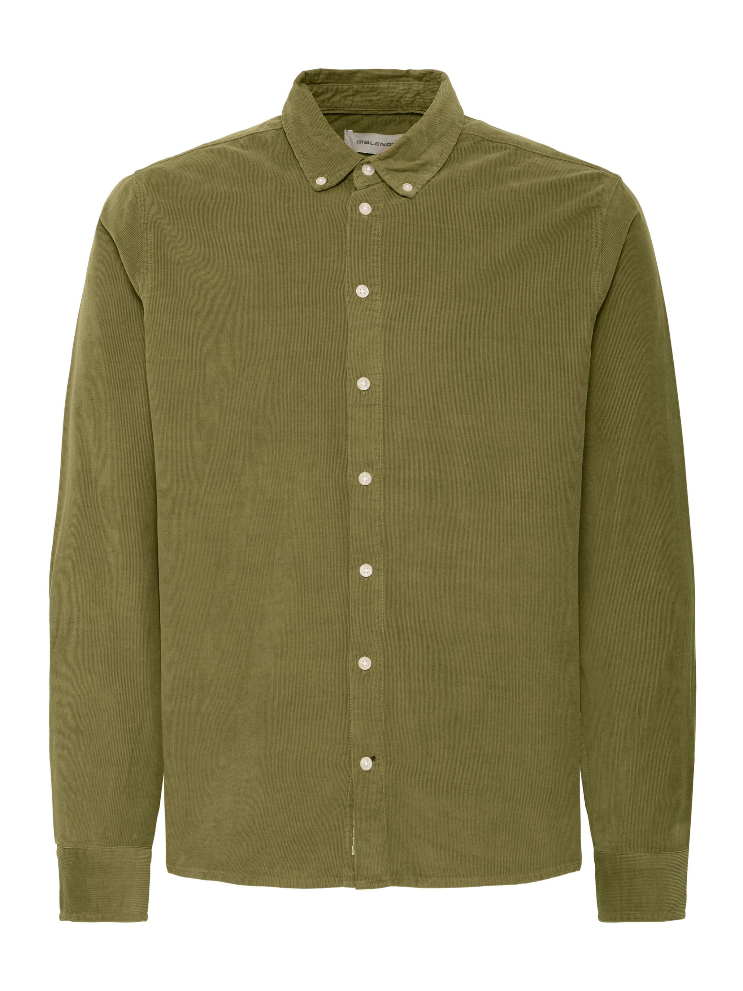 BLEND Hemd in Grün: Vorderseite