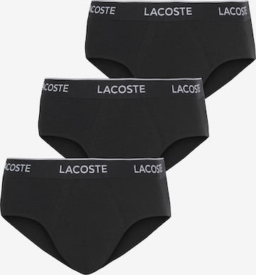 Slip LACOSTE en noir : devant