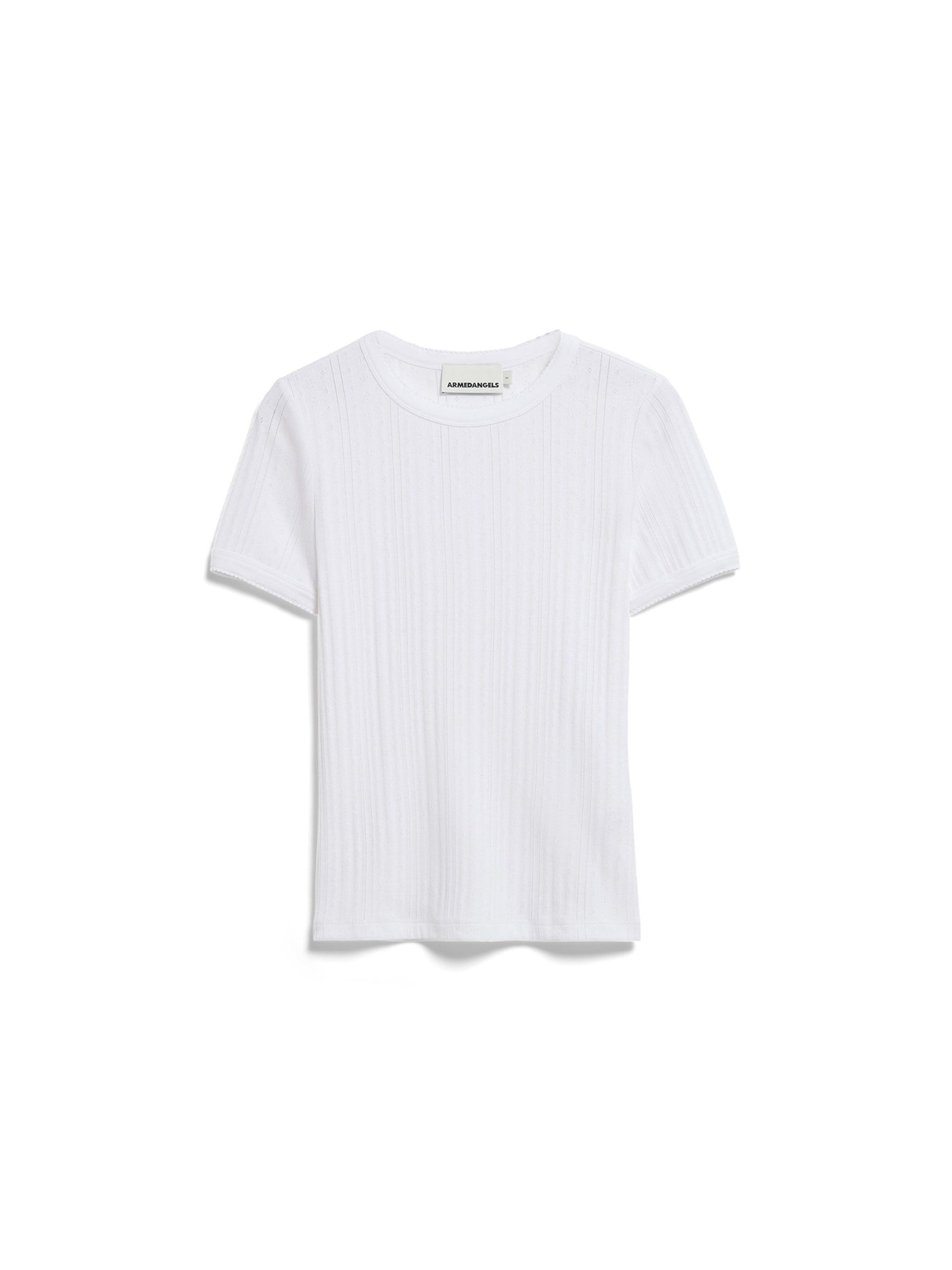 ARMEDANGELS Shirt 'POINTELLE' in White: front