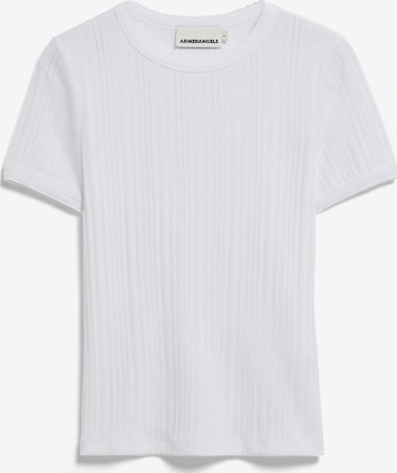 ARMEDANGELS T-Shirt 'POINTELLE' in Weiß: Vorderseite