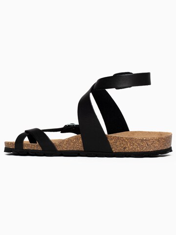 Flip-flops 'Swan' de la Bayton pe negru