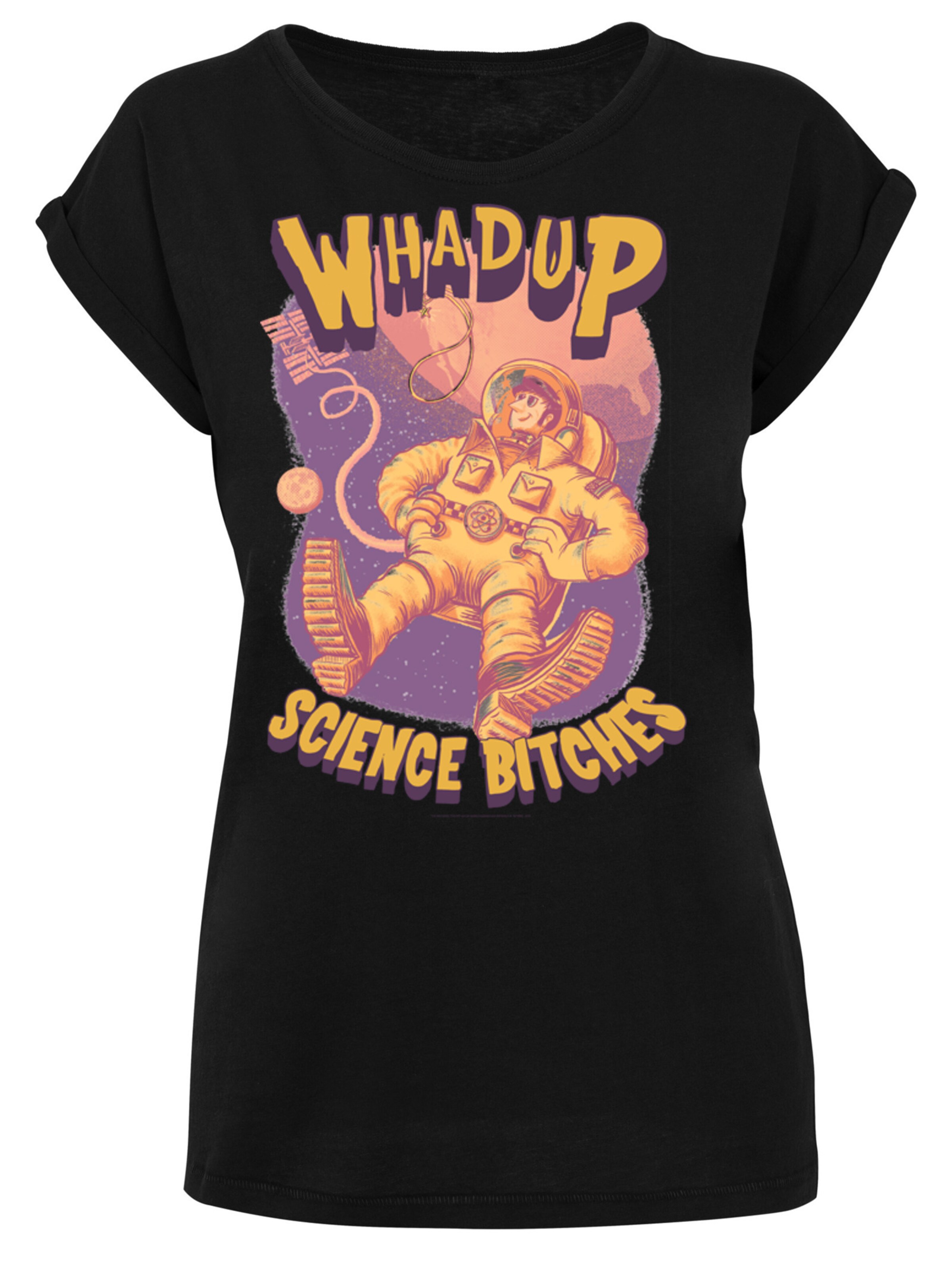 F4NT4STIC Shirt in Zwart: voorkant