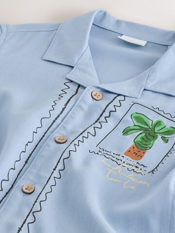 Next Regular fit Button up shirt in Blue