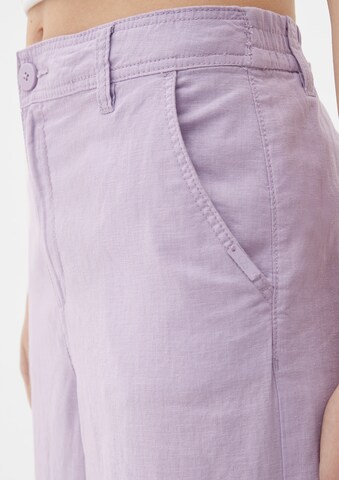 Wide Leg Pantalon QS en violet