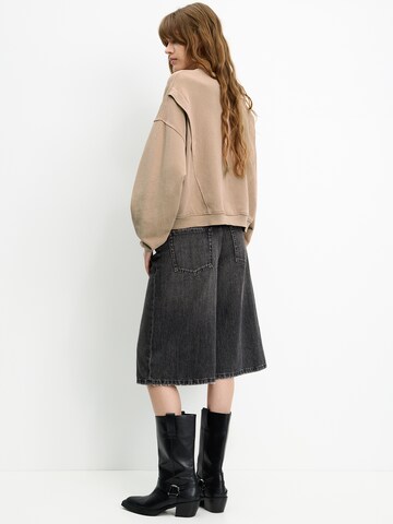 Bluză de molton de la Pull&Bear pe roz