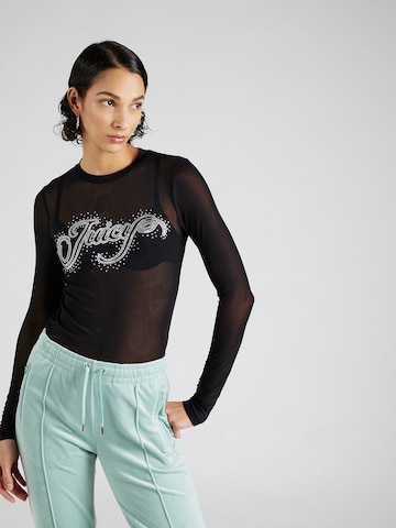 Juicy Couture T-shirt 'SCATTER' i svart: framsida