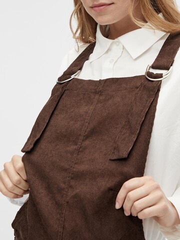 MAMALICIOUS Dungaree skirt 'Maci' in Brown