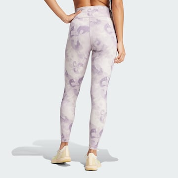 ADIDAS PERFORMANCE Skinny Workout Pants 'Train Essentials' in Purple