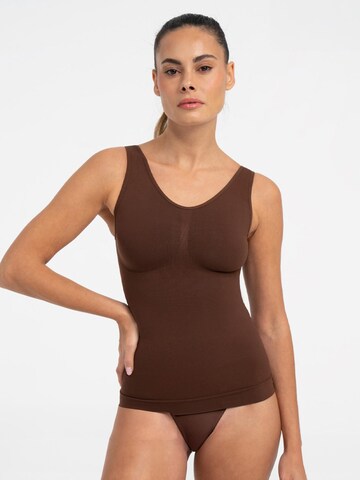cfab by creamy fabrics Shapingtop 'Figurformendes Shapewear Tanktop' in Bruin