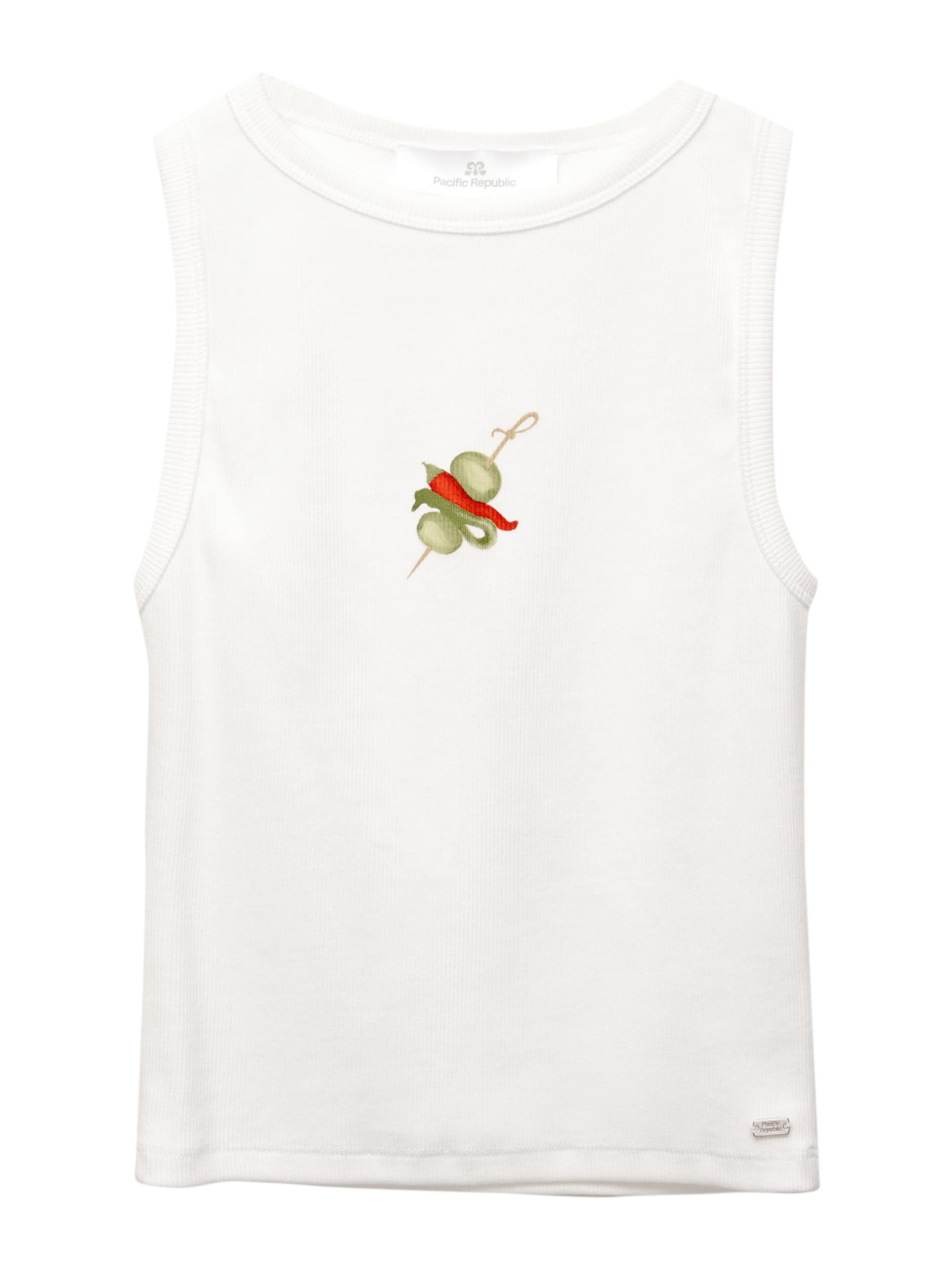 Pull&Bear Top 'GILDA' in Wit: voorkant