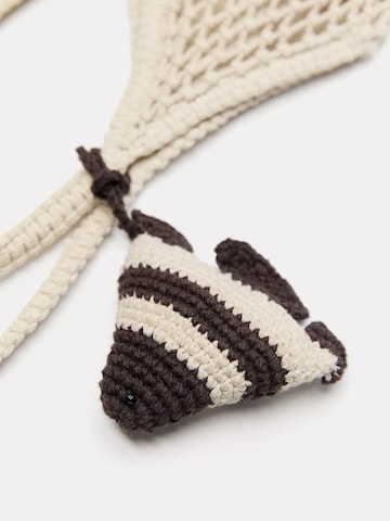 Pull&Bear Nakupovalna torba | bež barva