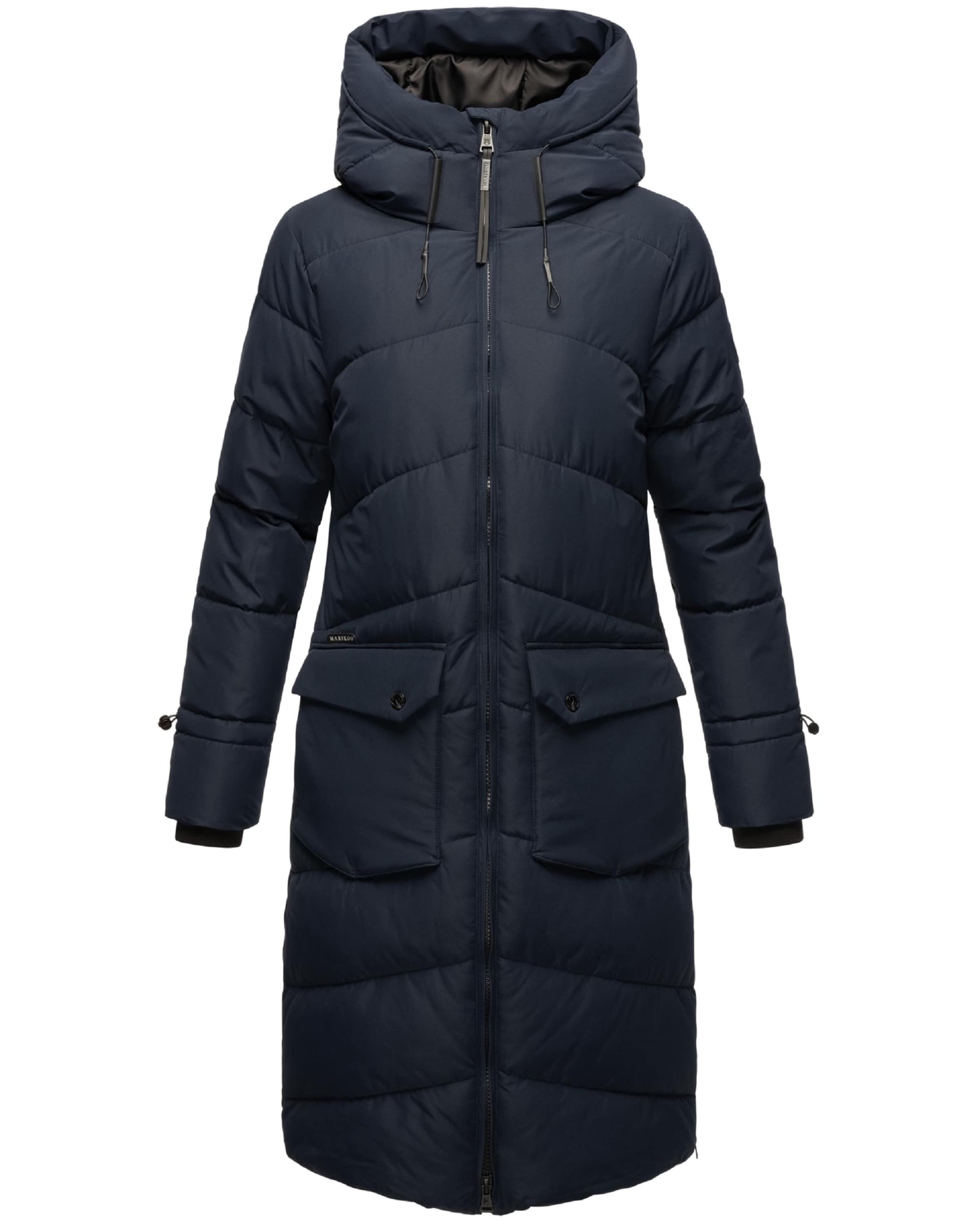 MARIKOO Winter coat in Blue: front