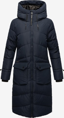 MARIKOO Winter coat in Blue: front