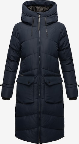 MARIKOO Χειμερινό παλτό σε μπλε: μπροστά