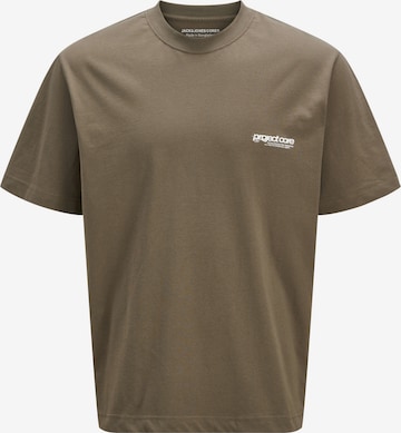 Jack & Jones Junior Shirt 'Union Back' in Brown: front
