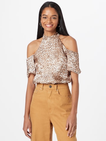 River Island Bluza | rjava barva: sprednja stran