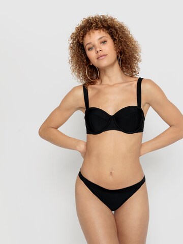 LSCN by LASCANA Balconette Bikini top 'Gina' in Black