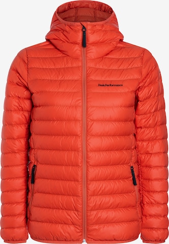 Veste d’hiver PEAK PERFORMANCE en rouge : devant