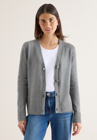 CECIL Knit Cardigan in Grey: front