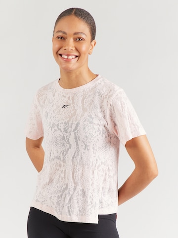 Reebok Funkcionális felső - rózsaszín: elől