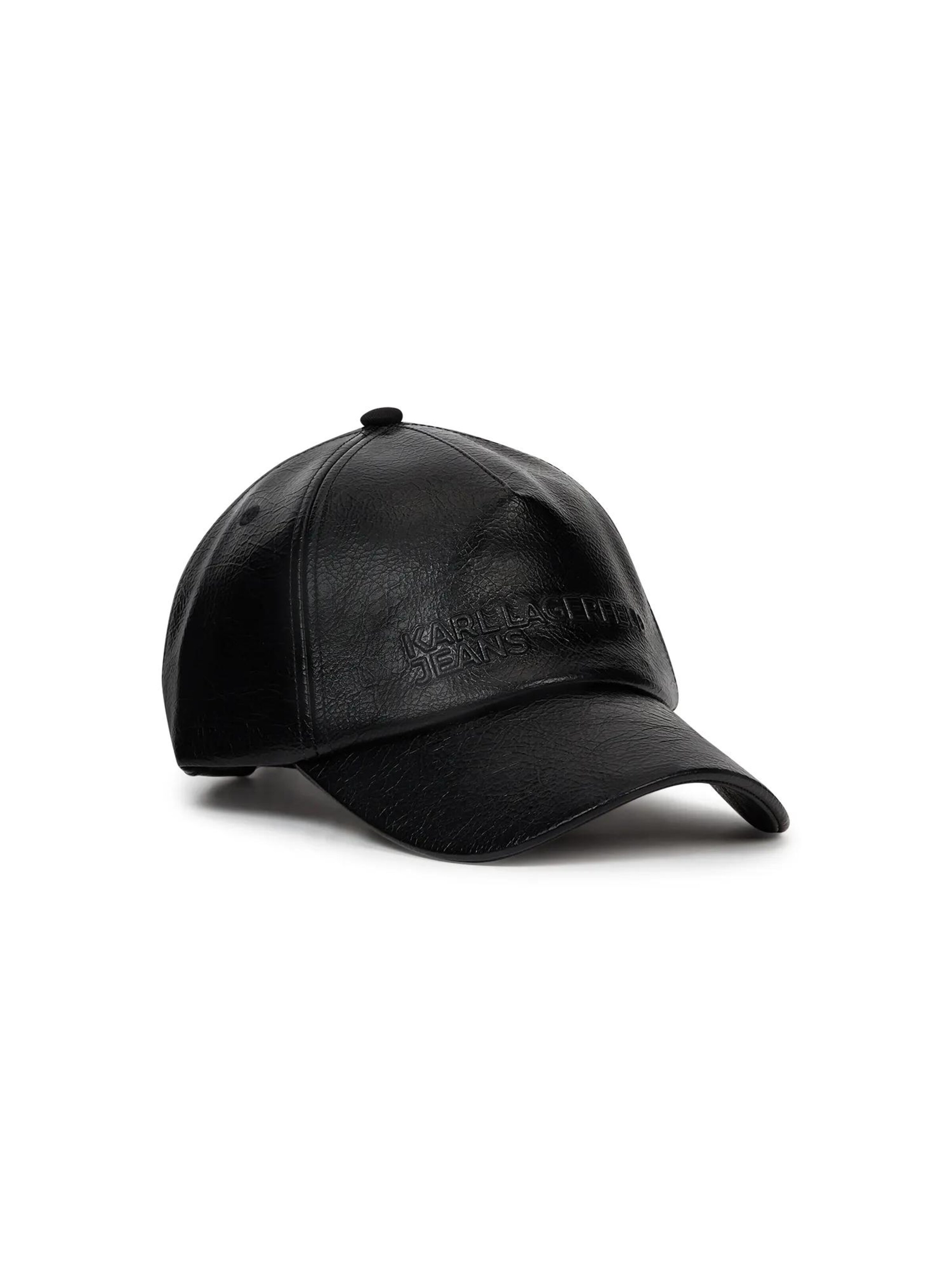 KARL LAGERFELD JEANS Cap in Black: front