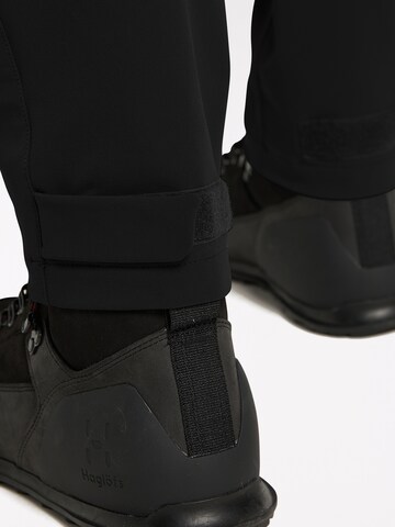 Haglöfs Slim fit Outdoor Pants 'Rugged Slim' in Black