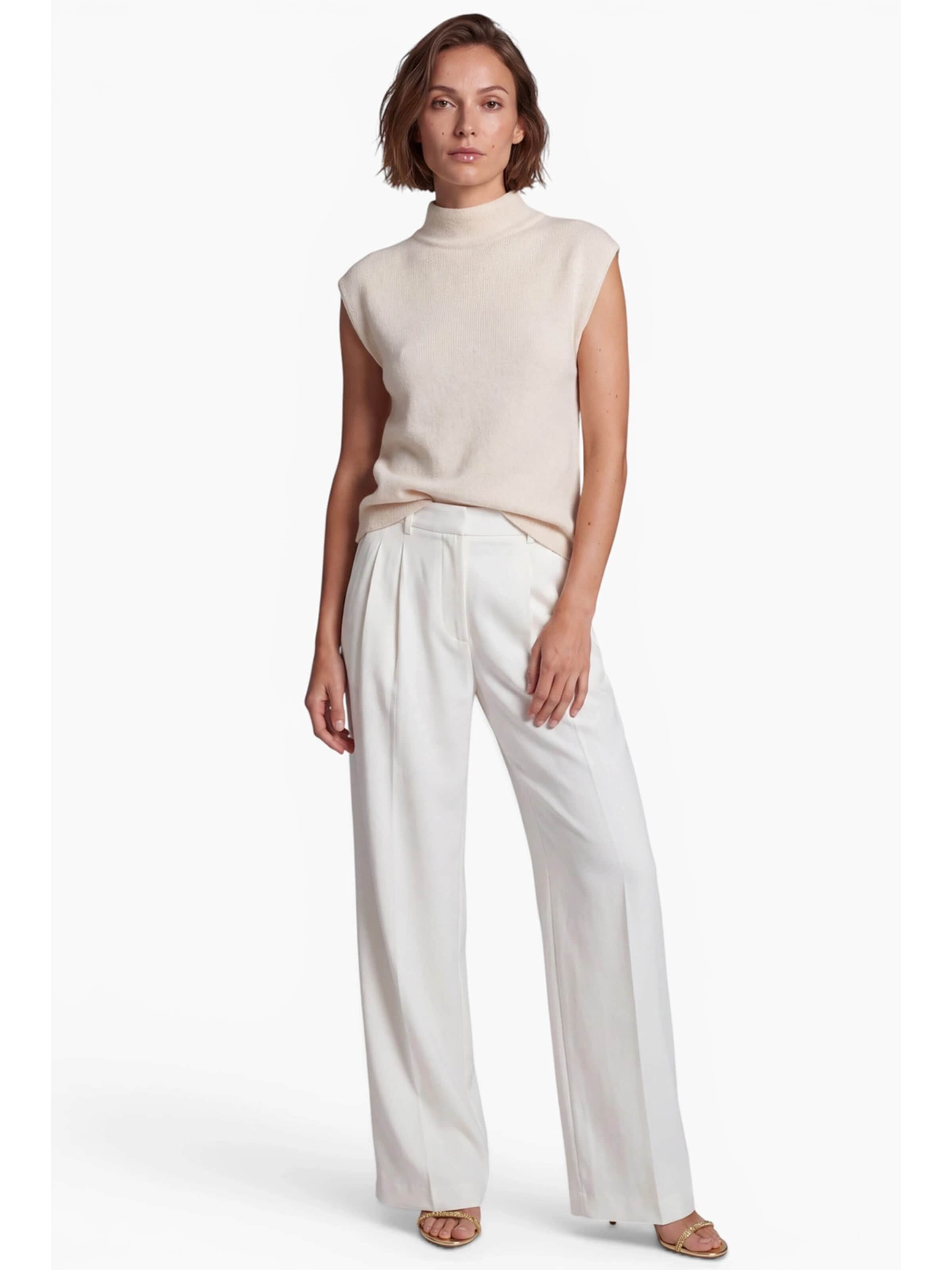 Anse Victorin Knitted Top 'Lara' in Beige