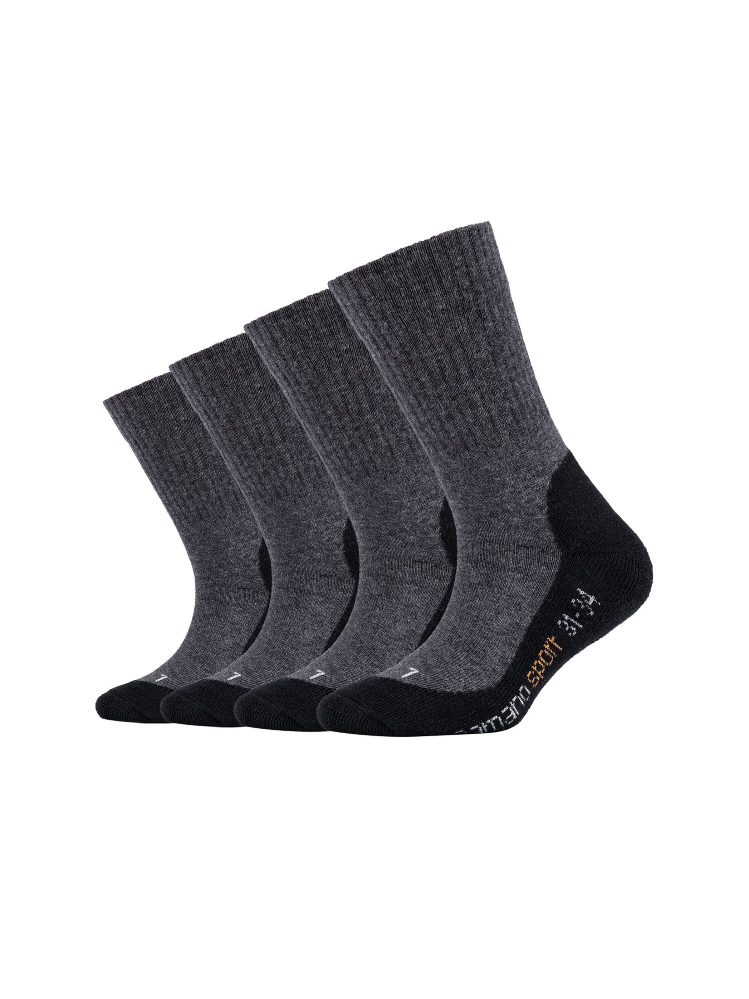 camano Sports socks in Black: front