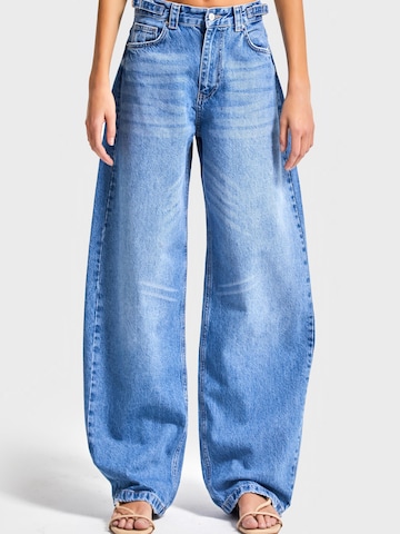 IT'S BASIC Loose fit Jeans 'Skater Mid Rise Jeans' in Blue