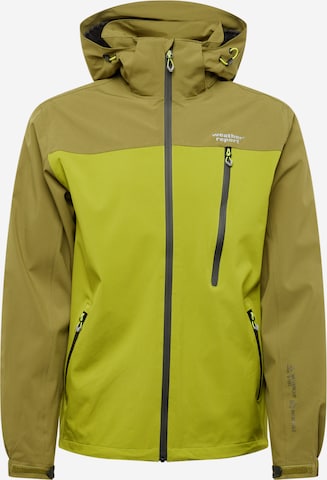 Veste outdoor 'Delton' Weather Report en vert : devant