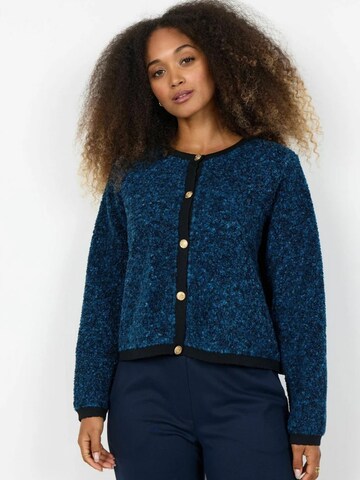 Soyaconcept Gebreid vest ' SC-BESSIE ' in Blauw: voorkant