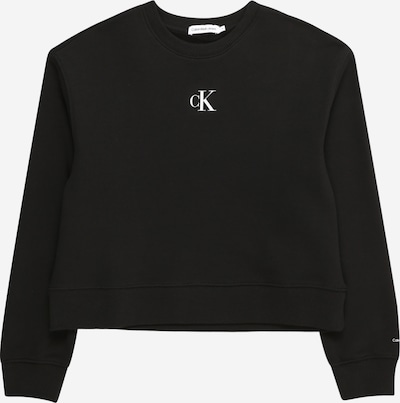 Calvin Klein Jeans Sweatshirt in de kleur Zwart / Wit, Productweergave