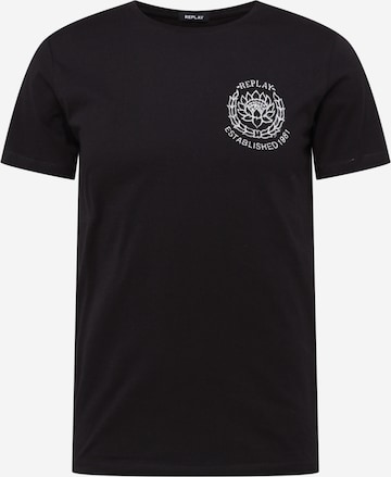 REPLAY Shirt in Black: front