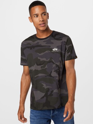 T-Shirt ALPHA INDUSTRIES en gris : devant